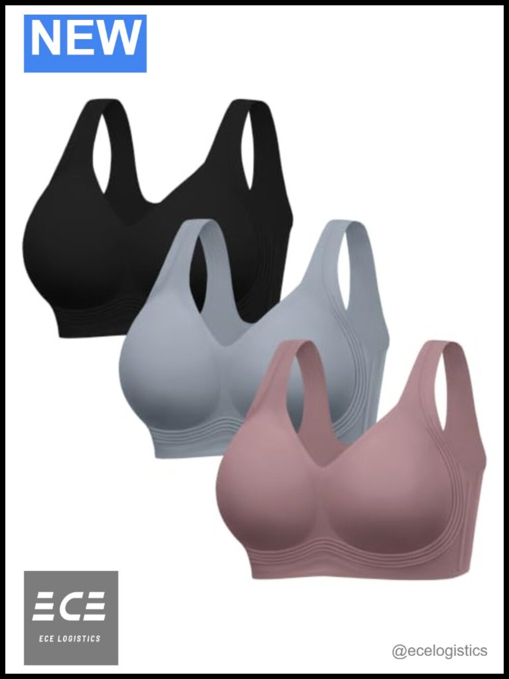 Jelly Bras for Women Plus Size Pullover Wireless Full Coverage Bra